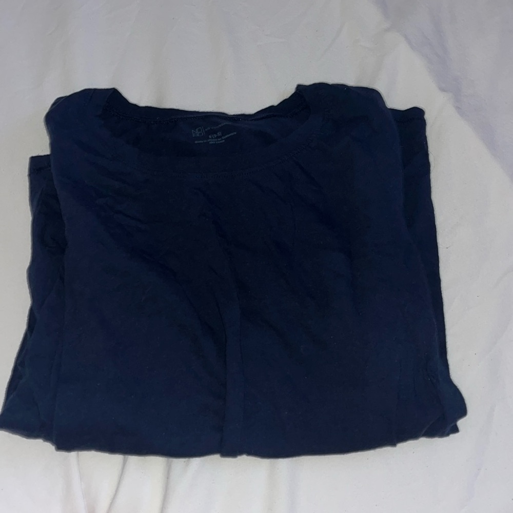 Navy blue long sleeve tee